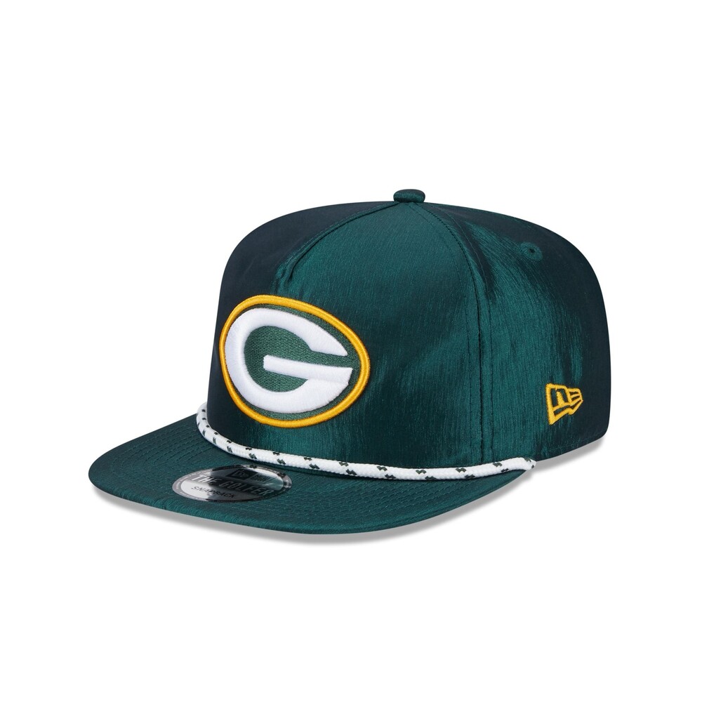 New Era Green Bay Packers Team Rope Golfer Hat - One Size
